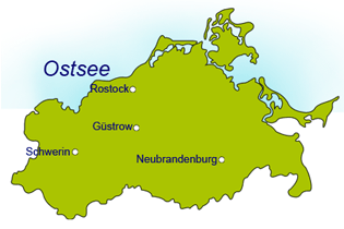 Rostock, Güstrow, Schwerin, Neubrandenburg